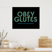 Poster TOP Obey Glutes (Cuisine)