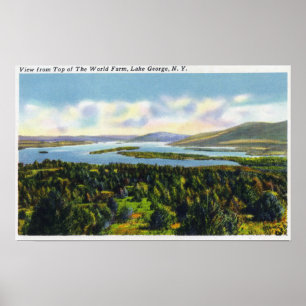 Poster Top of the World Farm Vue sur le lac