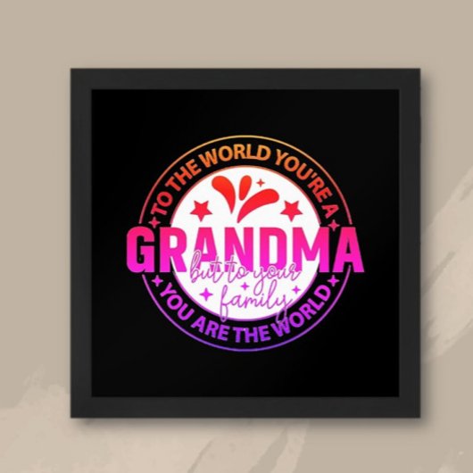 Poster Top Pick ! Grandma cadeau spécial