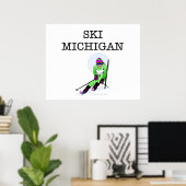 Poster TOP Ski Michigan (Bureau à domicile)