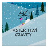 Poster TOP Ski plus rapide (Devant)