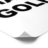 Poster Top That Says - I Hate Golf Funny Gift - Golf Suck (Coin)