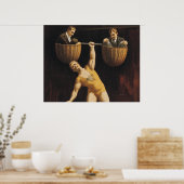 Poster TOP Weighlifting Old School (Cuisine)