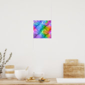 Poster Topaze Mystique Bleue Texture Verre (Cuisine)