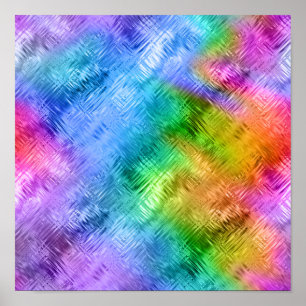 Poster Topaze Mystique Bleue Texture Verre