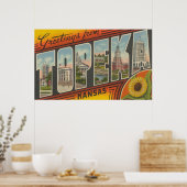 Poster Topeka, KansasScènes de grandes lettresTopeka, KA  (Cuisine)