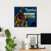 Poster Topeka Marque Citrus Étiquette (Bureau à domicile)