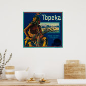 Poster Topeka Marque Citrus Étiquette (Cuisine)