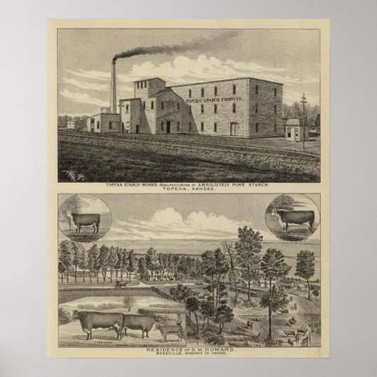 Poster Topeka Starch Workings et Résidence du SM Howard (Devant)