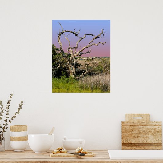 Poster Topvoile Island Beach Tree (Cuisine)