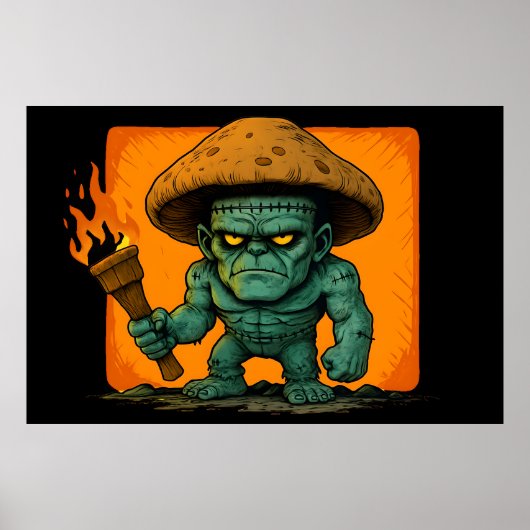 Poster Torch & Temper – Mushroom Beast Design (Devant)