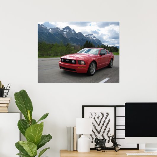 Poster Torche rouge (Bureau à domicile)