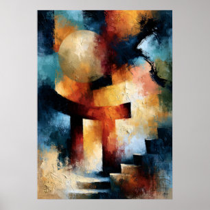 Poster Torii no Hikari Art abstrait de porte Torii japona