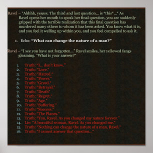 Poster Torment Planescape Qu'est-ce qui peut changer la n