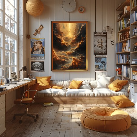 Poster Tormenta de Fuego Celestial: Abismo Surrealista