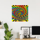 Poster Tornade arc-en-ciel (Bureau à domicile)