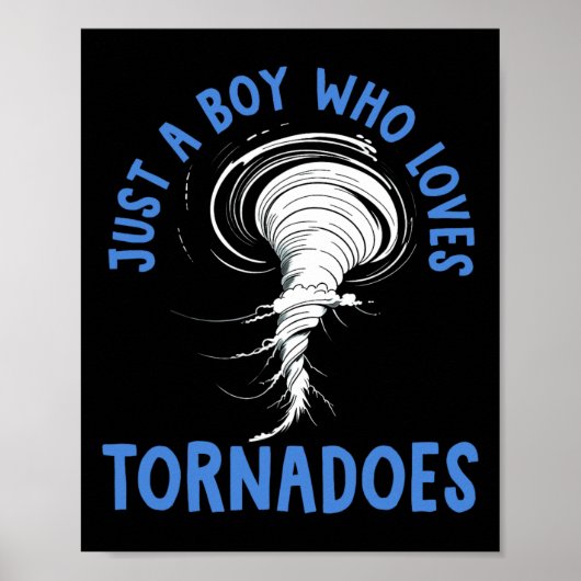 Poster Tornado Anniversaire Garçon Storm Chaser Garçons E (Devant)