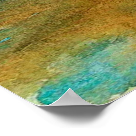 Poster Tornado Fury peinture à l'aquarelle abstraite (Coin)