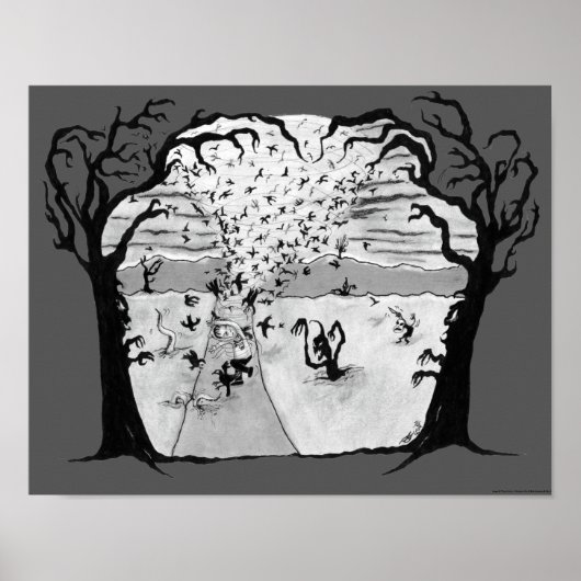 poster "Tornado of Crows" (geen tekst) (Voorkant)