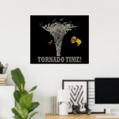 POSTER TORNADO TIME (Bureau à domicile)