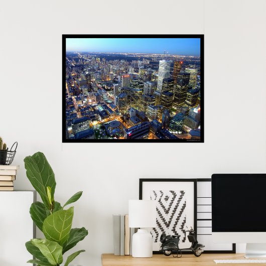 Poster Toronto à Dusk (Bureau à domicile)