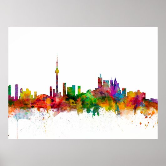 Poster Toronto Canada Skyline (Devant)