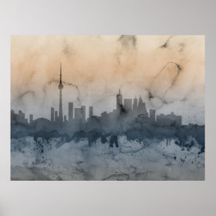 Poster Toronto Canada Skyline