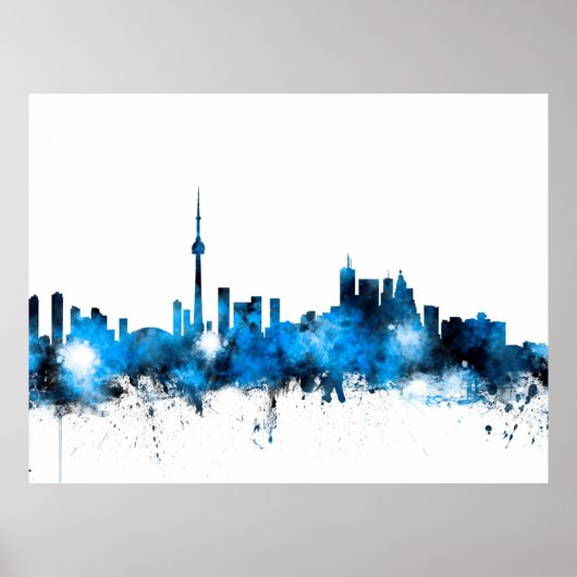 Poster Toronto Canada Skyline (Devant)