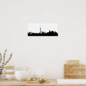 Poster toronto cityscape canada symbole de la ville silho (Cuisine)