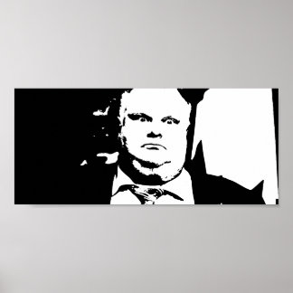 Poster Toronto Crack Tabagisme Maire Rob Ford