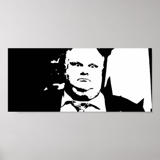 Poster Toronto Crack Tabagisme Maire Rob Ford (Devant)