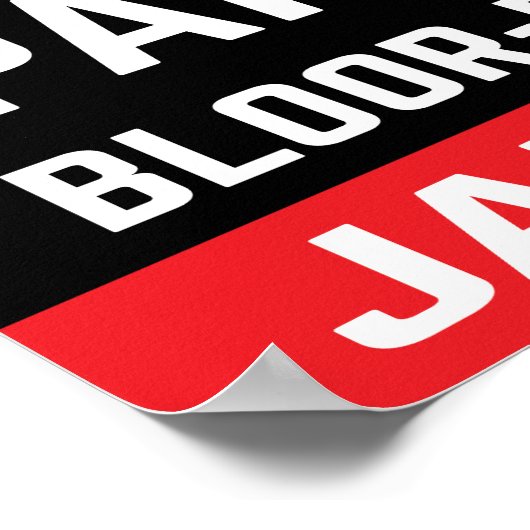 Poster Toronto East End TTC Bus Rolling (Coin)