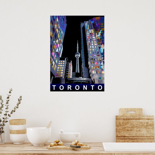 Poster Toronto en graffiti (Cuisine)