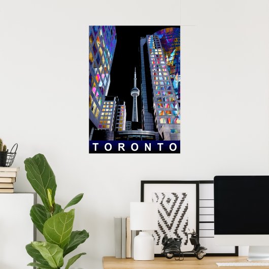 Poster Toronto en graffiti (Bureau à domicile)