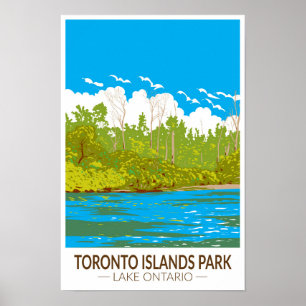Poster Toronto Islands Park Voyage Art Vintage