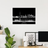 Poster Toronto Ontario Canada Black Skyline Photo 188 (Bureau à domicile)
