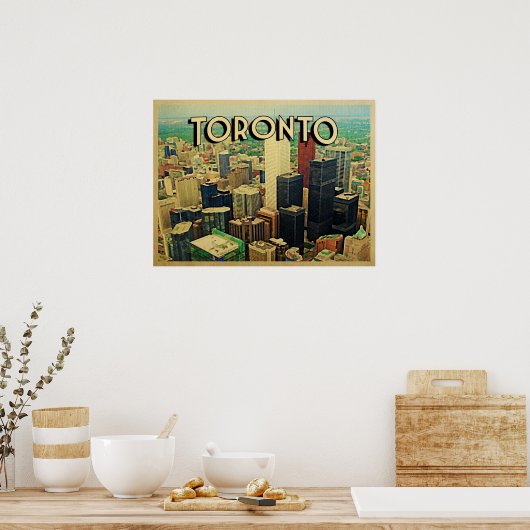 Poster Toronto Skyline (Cuisine)