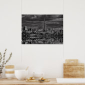 Poster Toronto Skyline From Sheldon Lookout Reflection 2 (Cuisine)