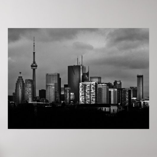 Poster Toronto Skyline From The Pape Ave Bridge No 3 (Devant)