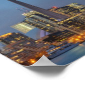 Poster Toronto Skyline la nuit (Coin)