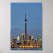 Poster Toronto Skyline la nuit (Devant)
