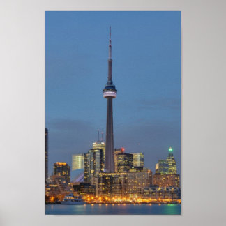 Poster Toronto Skyline la nuit