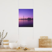 Poster Toronto Skyline la nuit, Ontario, Canada (Cuisine)