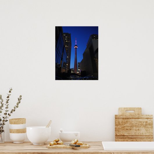 Poster Toronto Tower Night (Cuisine)