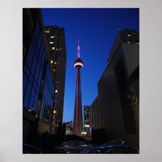 Poster Toronto Tower Night (Devant)