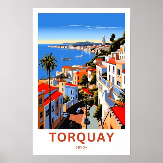 Poster Torquay Devon Imprimer (Devant)