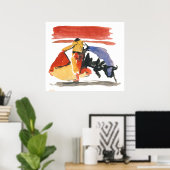 Poster torro & torrero (Bureau à domicile)