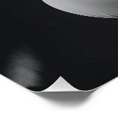 Poster Torsion Chrome Vertical - Abstrait 3D Premium (Coin)