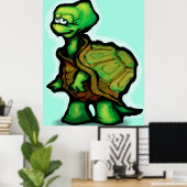 Poster Tortue (Bureau à domicile)