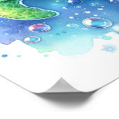 Poster Tortue à l'aquarelle (Coin)